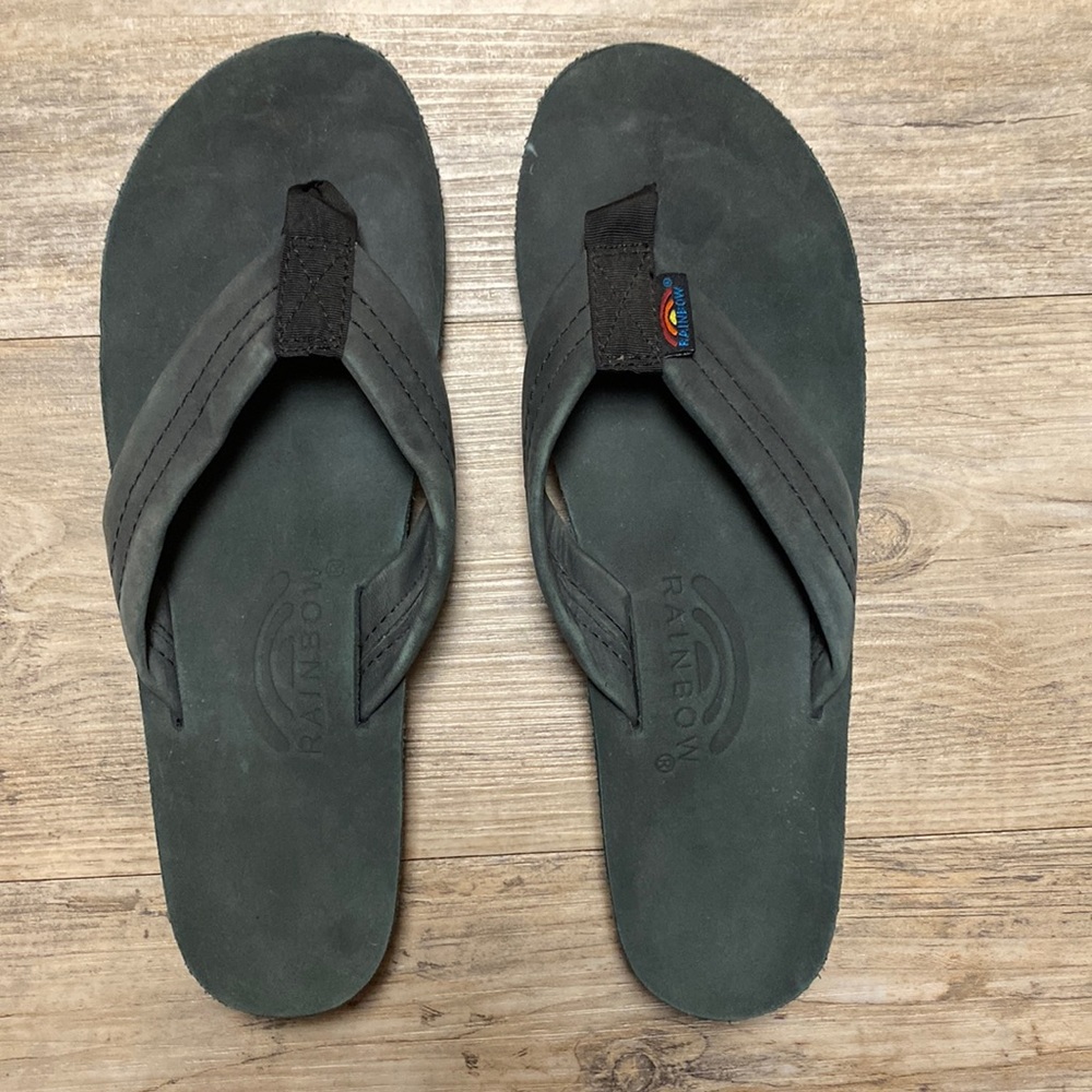 Rainbow Sandals- Black